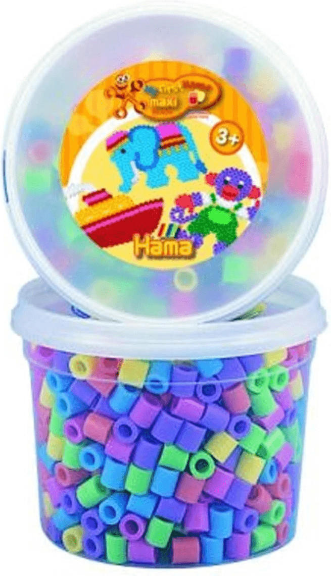 Hama MAXI - Pot de 600 perles - Mélange 50 (8571)