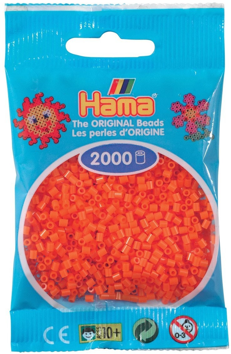 Hama MINI - 2 000 perles en sachet - Orange (501-04)
