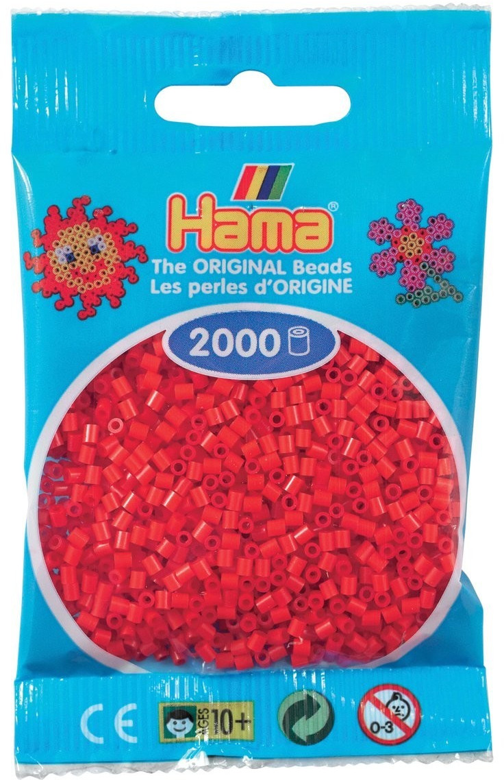 Hama MINI - 2 000 perles en sachet - Rouge (501-05)