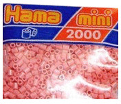 Hama MINI - 2 000 perles en sachet - Rose (501-06)