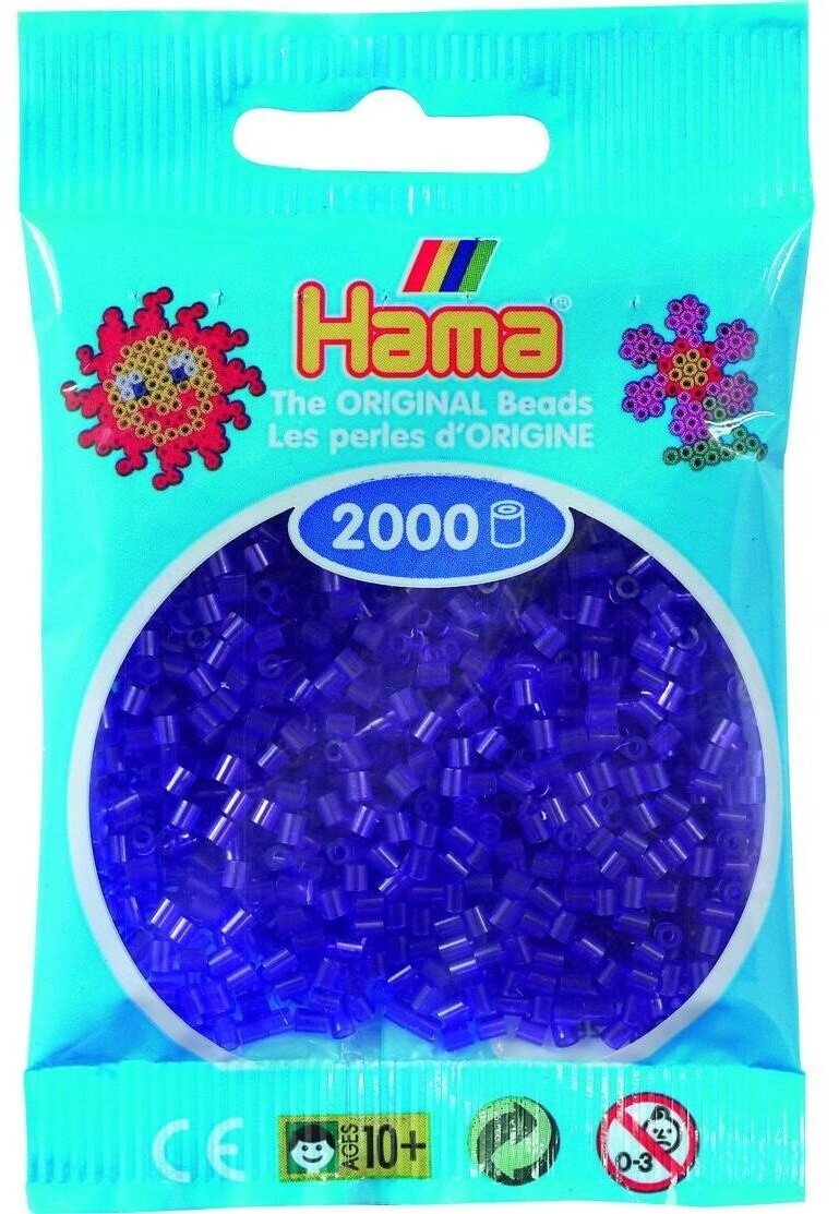 Hama MINI - 2 000 perles en sachet - Violet transparent (501-24)