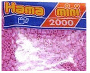 Hama MINI - 2 000 perles en sachet - Rose pastel (501-48)