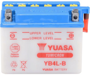 Yuasa YB4L-B Batterie 12V 4AH Säurepack Motorrad Roller Rollerbatterie YB4LB
