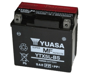 Batteria Yuasa YTX7L-BS 12 V 6 Ah 100 CCA ATTIVATA PER MOTO E SCOOTER YTX7L-BS
