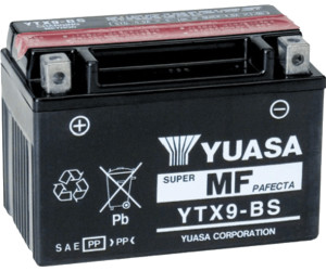 YTX9-BS BATTERIE MOTO YUASA 12V 8AH (135A) +G