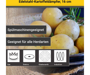 € 23,93 Krüger bei ab cm 16 / Preisvergleich Biodünster Kartoffeldämpfer |