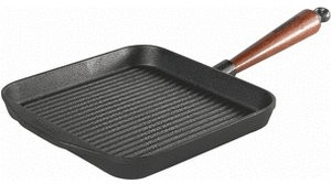 Skeppshult Poêle grill 25 x 25 cm poignée en bois