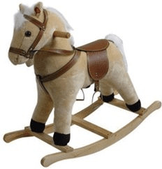 Knorrtoys Cheval à bascule blanc (40502)