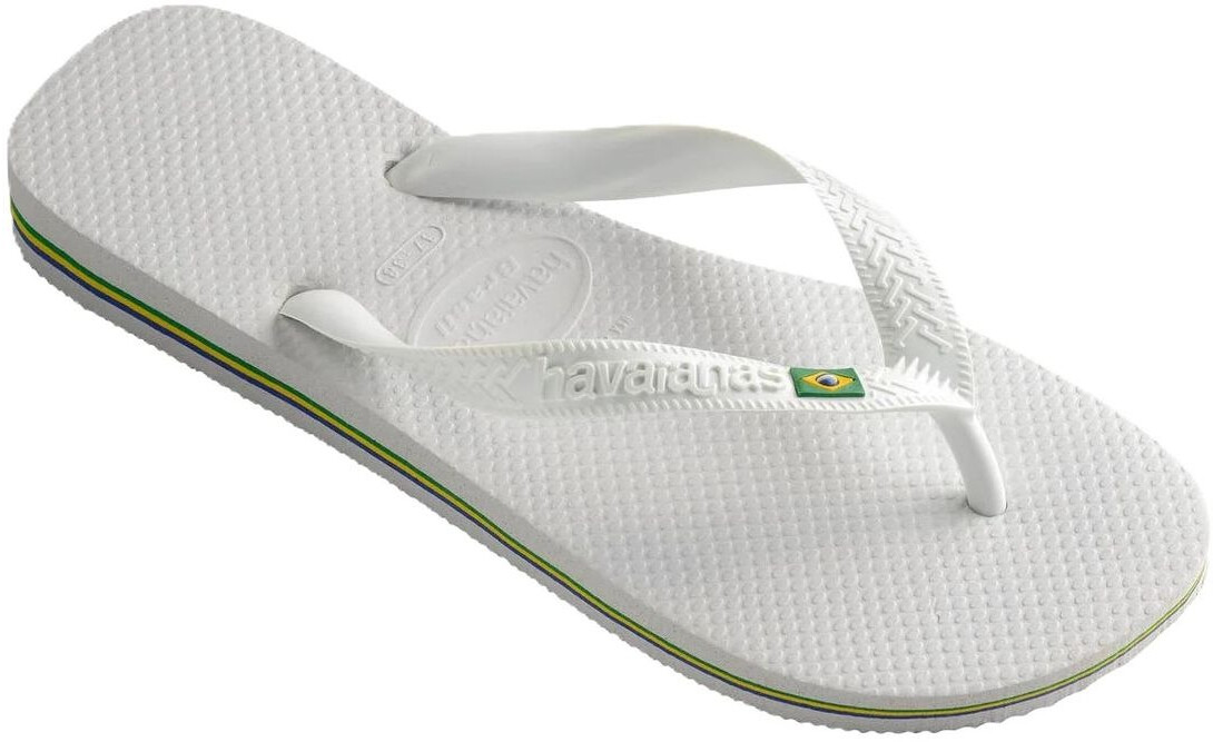 Blue and white havaianas hot sale