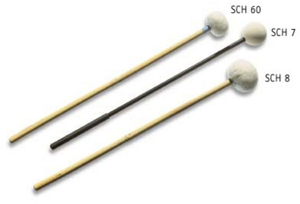 Sonor Felt Head Mallet hard, for Frame Drums, pair (SCH 7)