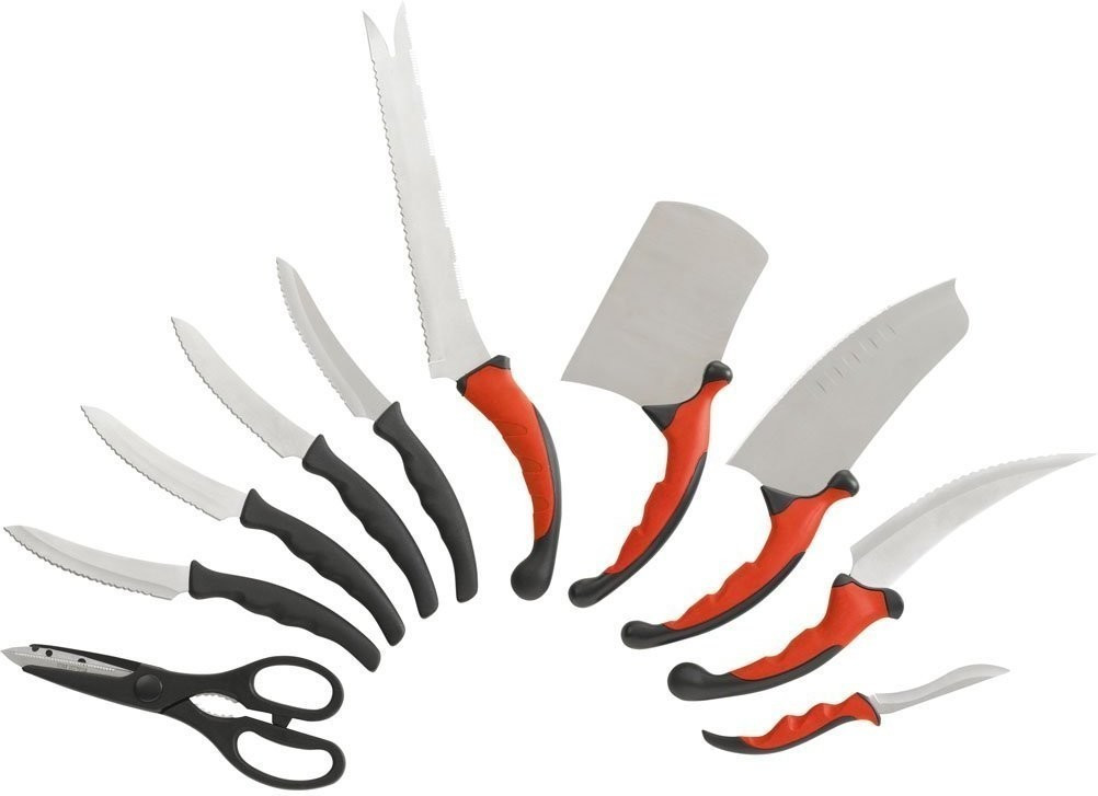 TV-Shop Set de 10 couteaux Pro V Contour