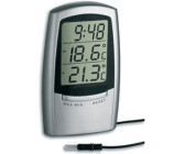 infactory Thermo Hygrometer: Außen- und Innen-Thermometer und Hygrometer  mit Funk-Außensensor, 60 m (Thermometer mit Funk-Außenfühler,  Klimamessgerät, Aussentemperatur) : : Garten