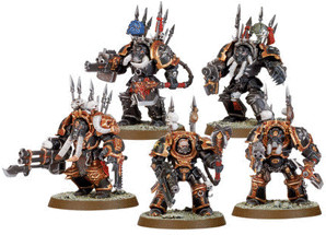 Warhammer 40.000 Les Space Marines du Chaos - Escouade Terminator du Chaos