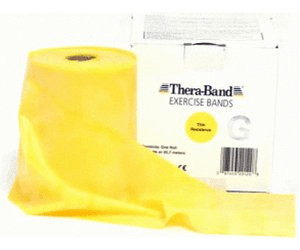 THERA-BAND ® 2,0 m schwarz Gymnastikband Original Theraband von der Rolle 