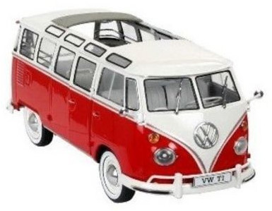 Revell 67675 VW T1 Bus, Set mit Farben, Leim und Pinsel, Massstab 1:24,  Autos - Modellbauland