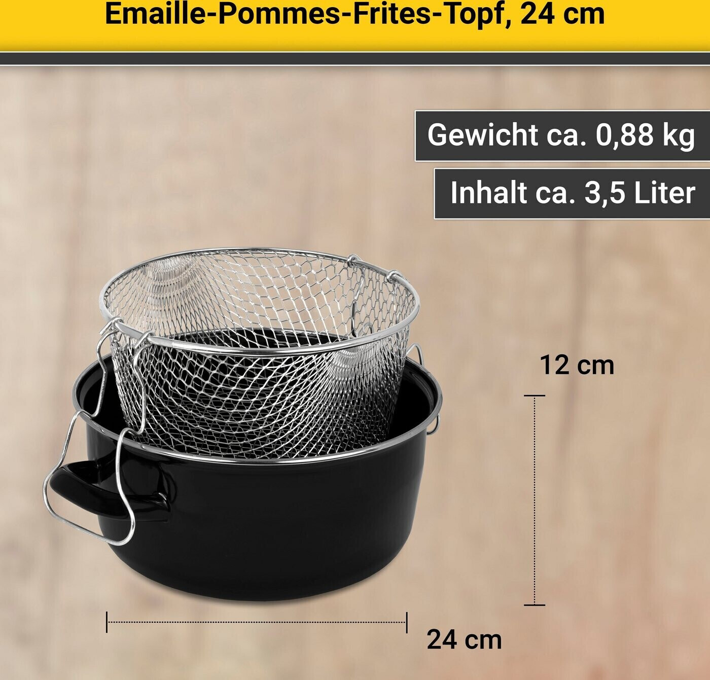 Krüger Pommes-Frites-Topf 24 cm | 16,10 Preisvergleich bei € ab