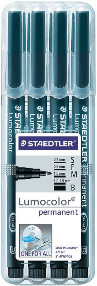 Staedtler Lumocolor 31-9WP4GS - Lot de 4