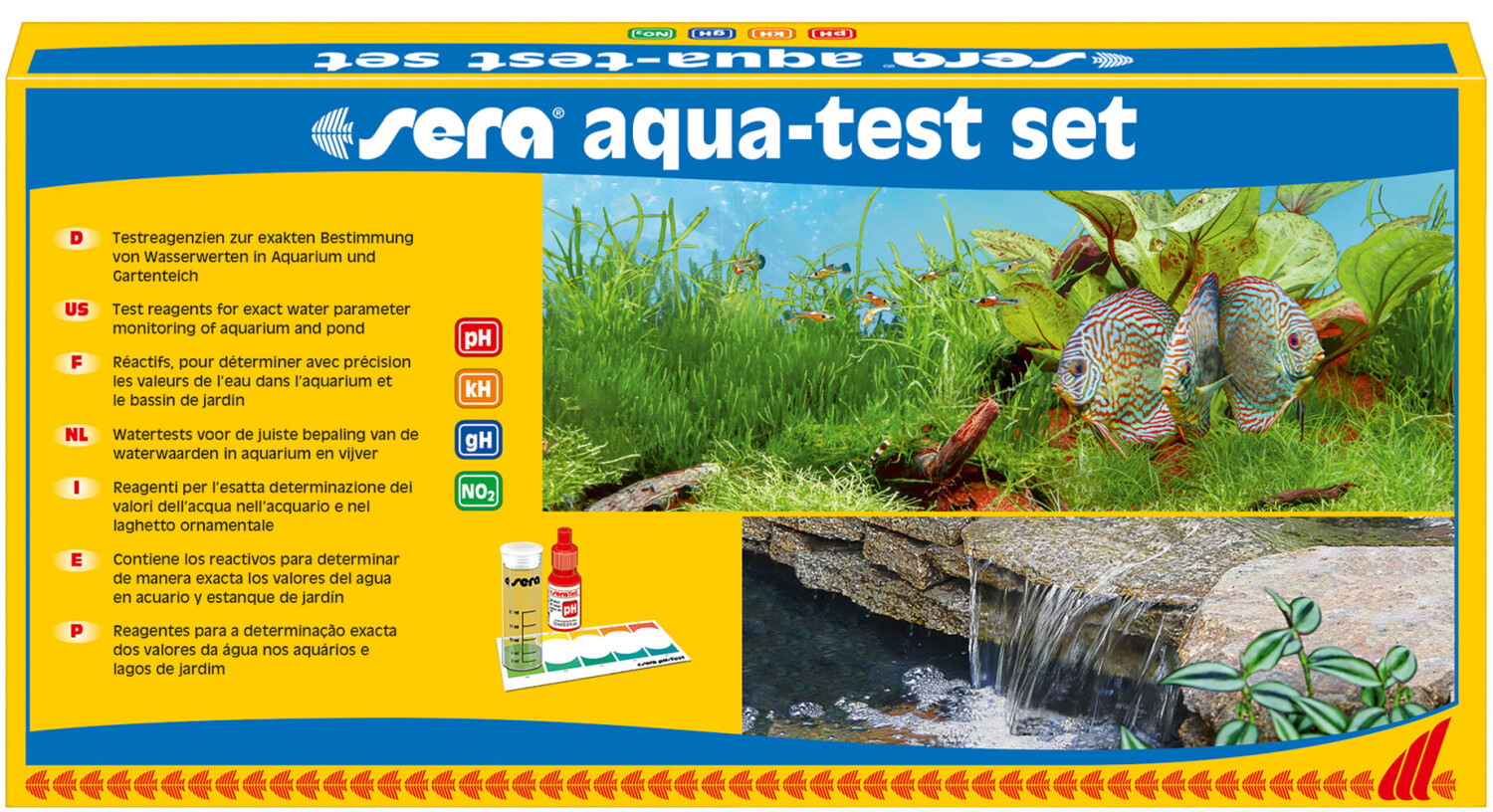 Тест для аквариума купить. Набор тестов для воды Sera Aqua-Test-Box. Sera тесты для аквариумной воды. Тесты для аквариума Sera набор. Sera Aqua-Test Box (CL) тесты для аквариумной воды (набор).