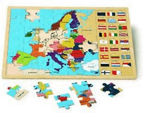 Legler Puzzle europe & drapeaux