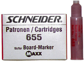 Schneider Cartouche d'encre pour marqueur 655 rouge