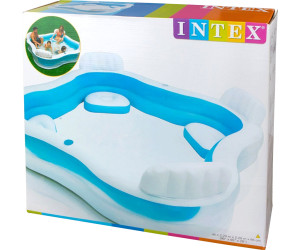 Intex Swim Center Lounge Family Swimming Pool Center mit Getränkehalter N 