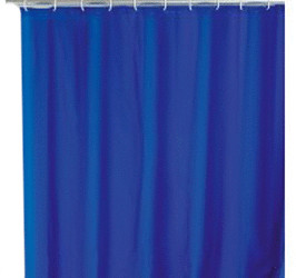 Wenko Peva Rideau de douche Bleu (120 x 200 cm)