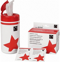 5 Star ffice Cleaning Sachets for Telephone Bactericidal