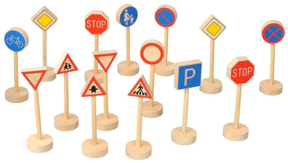 Goki 15 panneaux routiers en bois