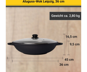 Krüger Leipzig Aluguss-Wok 36 cm bei | Preisvergleich € 45,00 ab