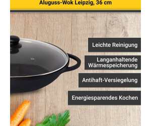 Krüger Leipzig Aluguss-Wok 36 cm Preisvergleich bei ab € 45,00 