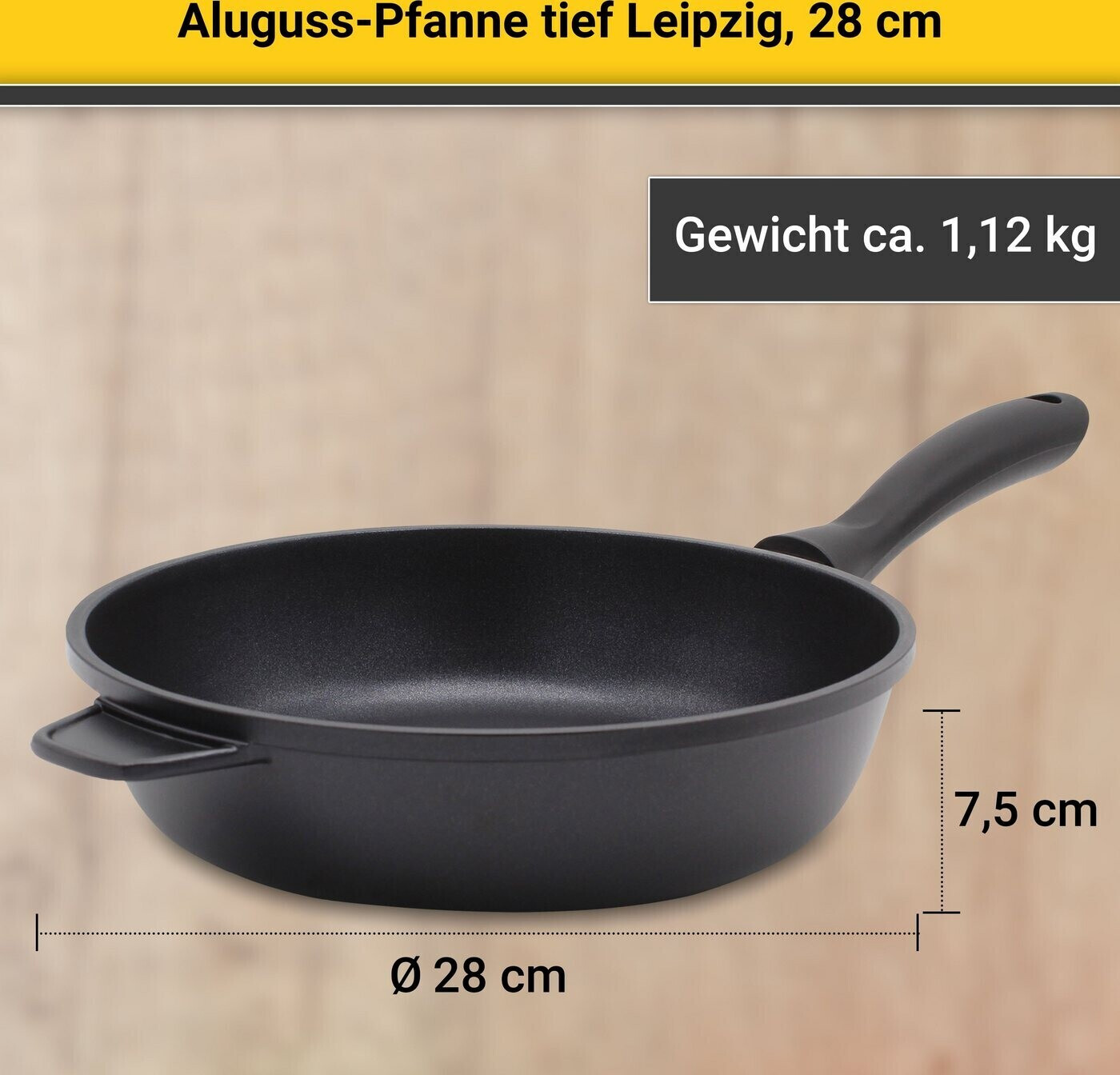 Krüger Leipzig Bratpfanne 28 cm hoch ab 22,49 € | Preisvergleich bei