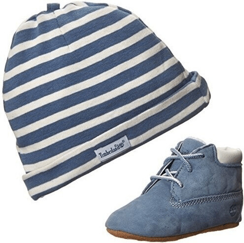 Timberland Crib Booties + bonnet
