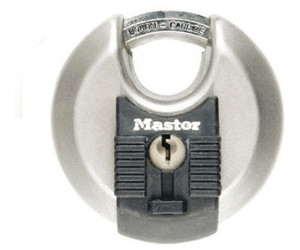 Master Lock M40EURT - Cadenas Rond - A Clé - Acier Inoxydable