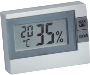 TFA Dostmann Digitales Thermo-Hygrometer weiß-grau