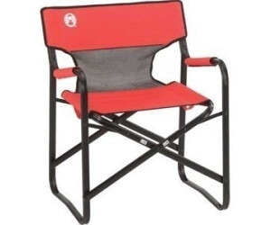 beige Coleman Deck Chair mit Ablage Stuhl 