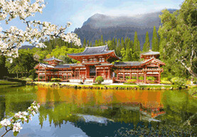 Castorland Japon Réplique du vieux Temple Byodoin