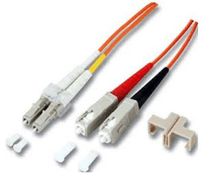 3m OM5 LC auf SC Stecker Lichtwellenleiter 3 Meter Duplex 50/125 Patchkabel CONBIC® LWL Glasfaser-Kabel 