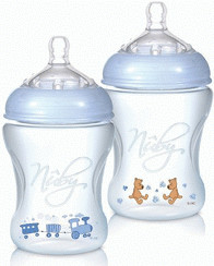 Nuby Biberon silicone 240 ml Natural Touch