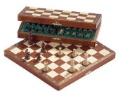 Peradix 2 in 1 Schach und Dame Spiel aus Walnußholz Holz - 39x39CM Klappbar  Schachbrett Magnetisch Handgefertigt Schach mit groß Schachfiguren  Spielzeug und Geschenk für Kinder: : Spielzeug
