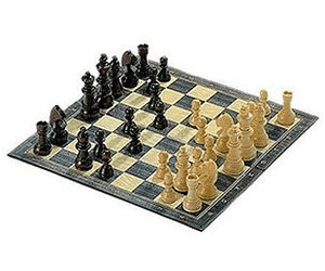 MINI SCHACH SPIELE SET 12x12cm Philos Ahornholz Schachspiel Chess Reise Spiel 
