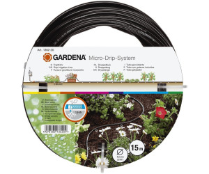 Gardena Micro-Drip-System Tropfrohr Tropfschlauch oberirdisch 15m 