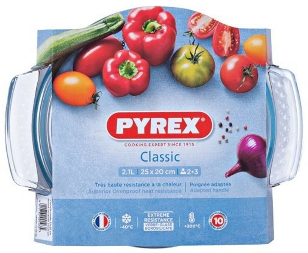 Cocotte Ronde Pyrex 2,1L Transparente - Va Au Four 300°C - Lave-Vaisselle & Micro-ondes - CZ083