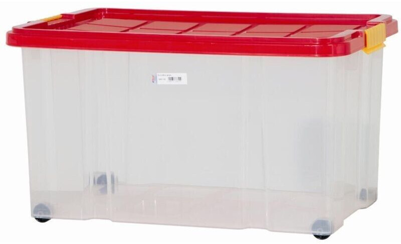 Euro-Aufbewahrungsbox mit Deckel, LxBxH 600x400x130 mm, 23 Liter