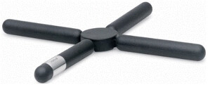 Blomus Dessous de plat en silicone pliable Knik noir