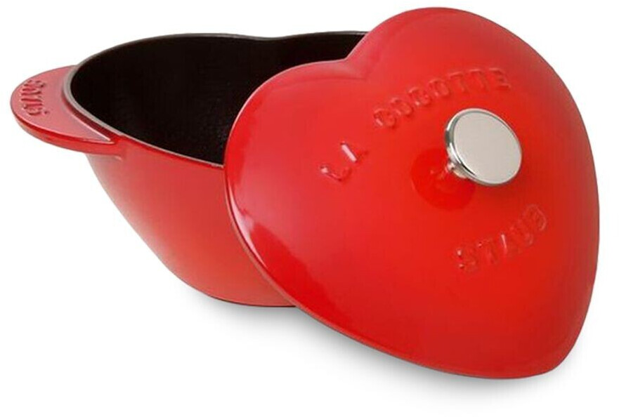 Staub - Cast Iron 1.75-qt Heart Cocotte - Cherry