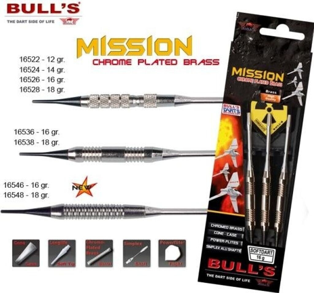 Bull's Mission Softdart 18g