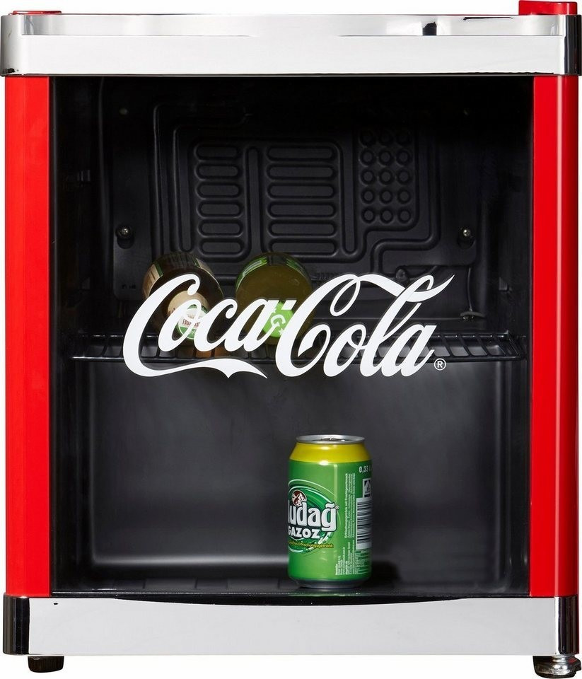 Kühlschrank, Coca-Cola, schwarz, Glastür, Umluft