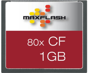 Maxflash Compact flash Carte mémoire 80x 1 Go 