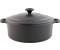 Chasseur Cast iron round casserole with lid, 22cm, 3.0l, matt black