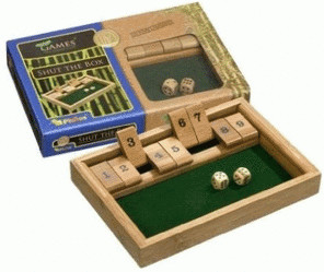 Shut the box, boîte de 9, bambou